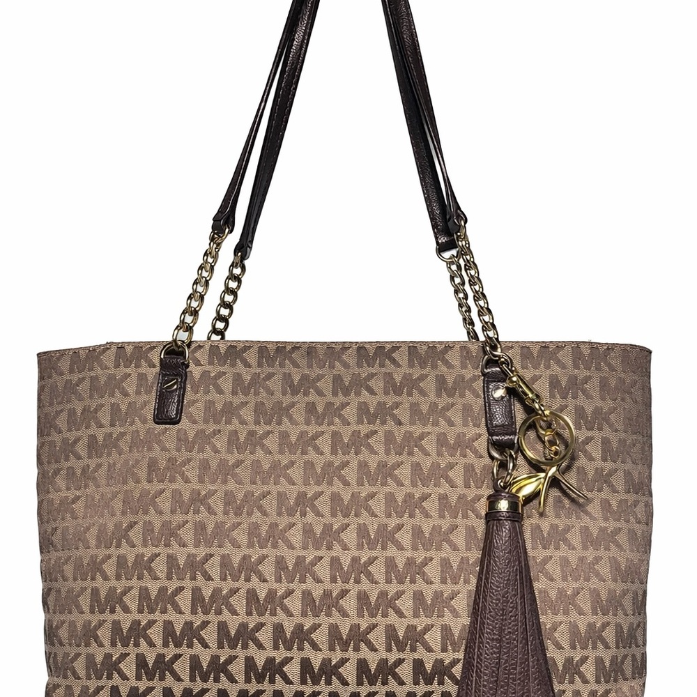 Michael Kors tote Tan and Brown Logo Tote - Picture 13 of 13